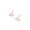 Ear studs, women's heart moon, bio-ceramic ear studs, ear hole nurturing, all-ceramic bone studs, ceramic ear sticks, colorful ear studs and earrings Item Picture